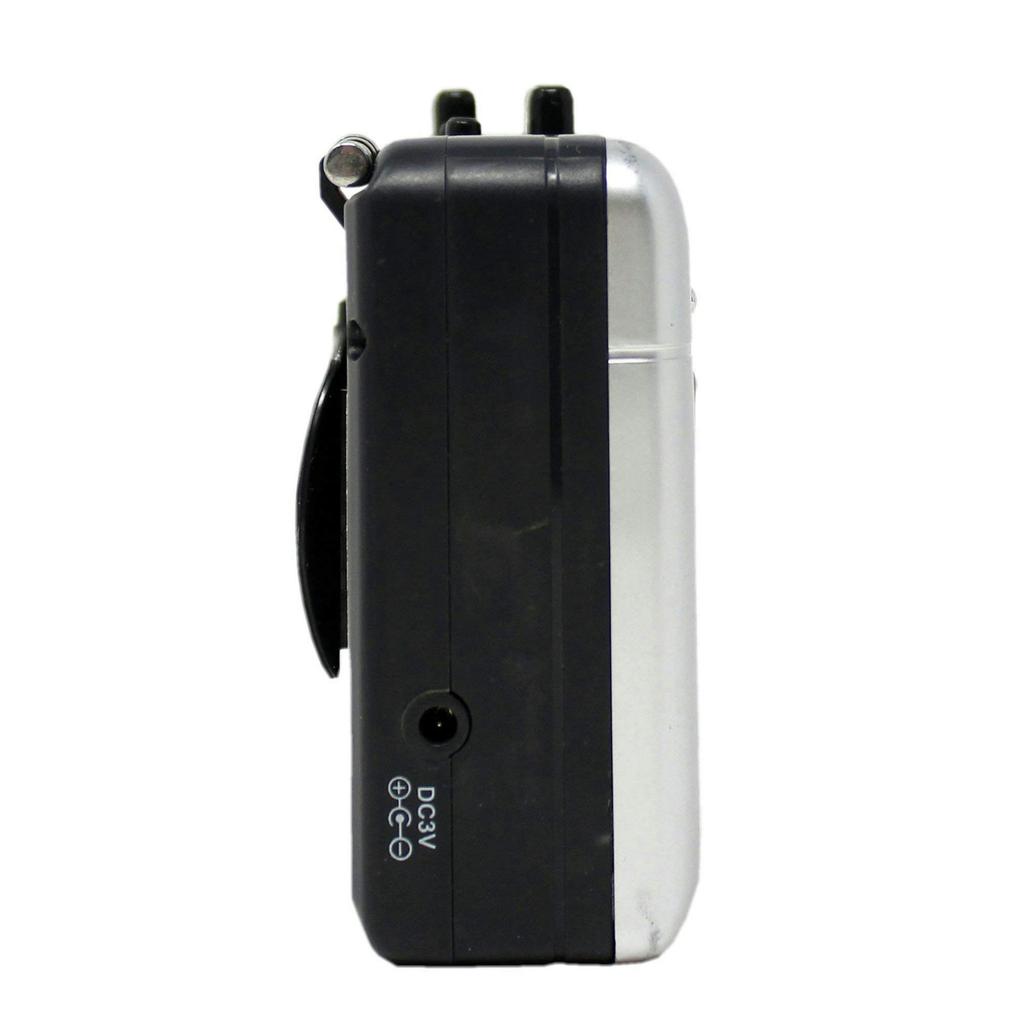 WINTECH Radio Tape Recorder with Digital Radio FM Digital Alarm 2 AA Batteries and AC Adapter PCT-11R2 AM/FM Auto-Reverse Playback, AM/FM (Wide
