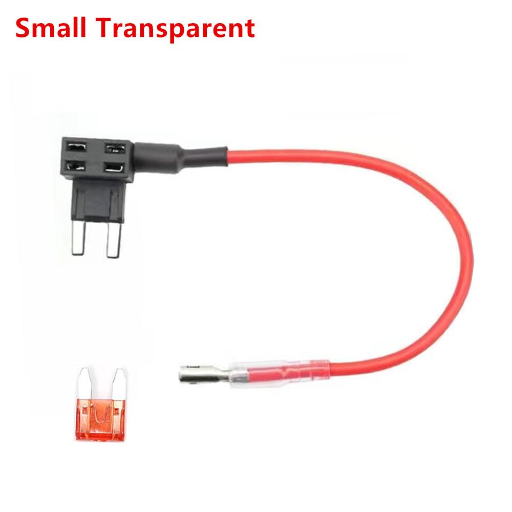 12V Fuse MINI SMALL MEDIUM Size Car Fuse Holder Add-a-circuit TAP Adapter With 10A Micro Mini Standard ATM Blade Fuse With Fuse Holders1