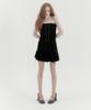 Carter Corset Pleated Low Skirt - Black