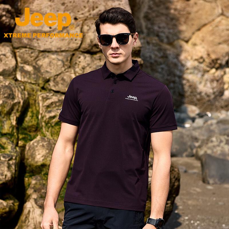 

Jeep Men s Casual Short-Sleeve Polo Shirt L