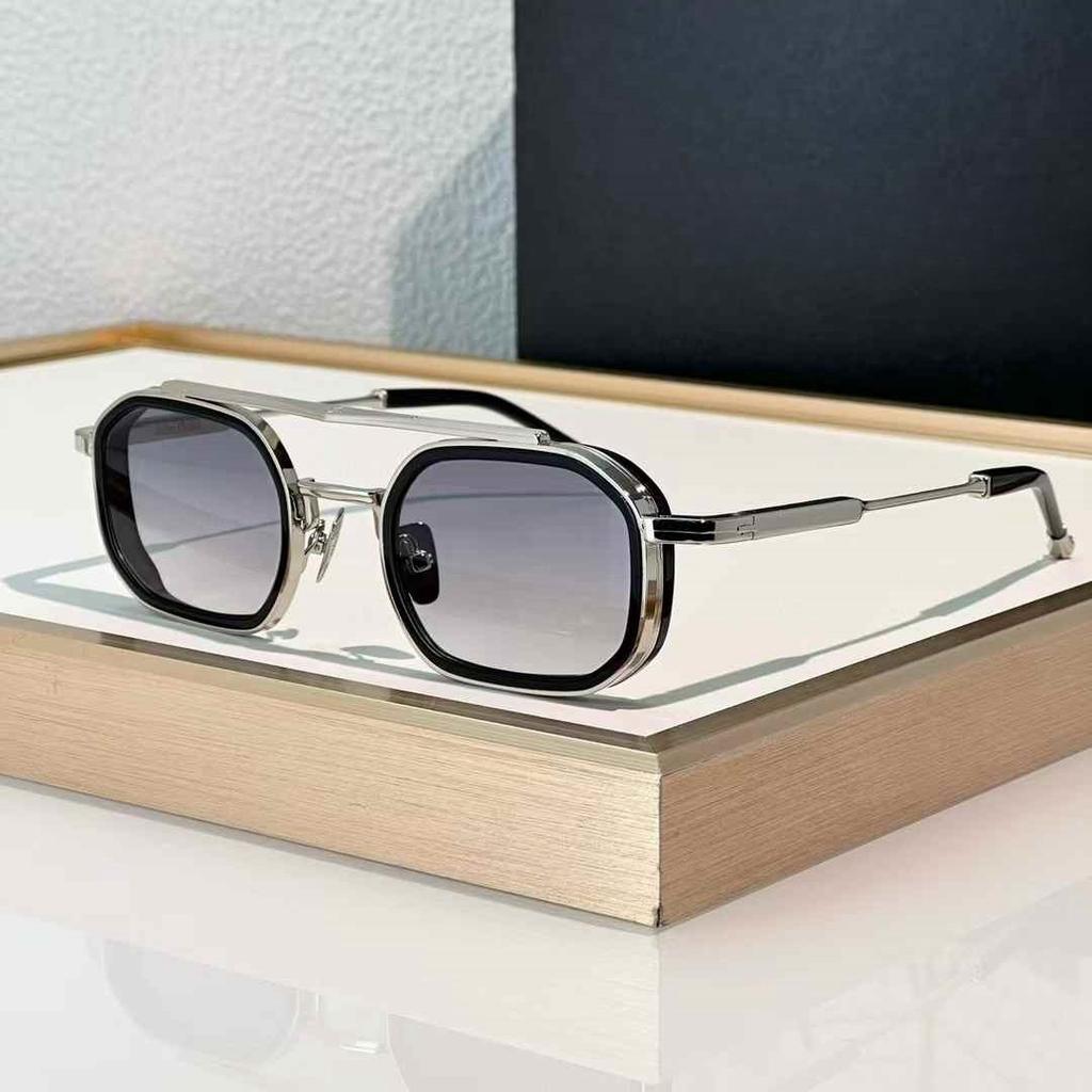 Heavy Metal Fashion Trend Vintage Luxury Sunglasses ANTHONY Alloy Acetate Frame UV400 Retro Square Design Unisex A+ Top Quality