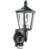Outdoor Wall Light with Detector Steinel L 15 S 60w Ip44 E27 - Black - Contemporary - Design