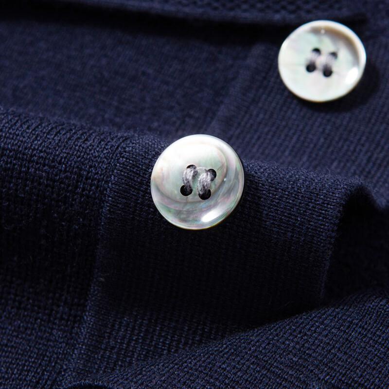 ROOY Men's Soft Warm Polo Collar Wool Sweater