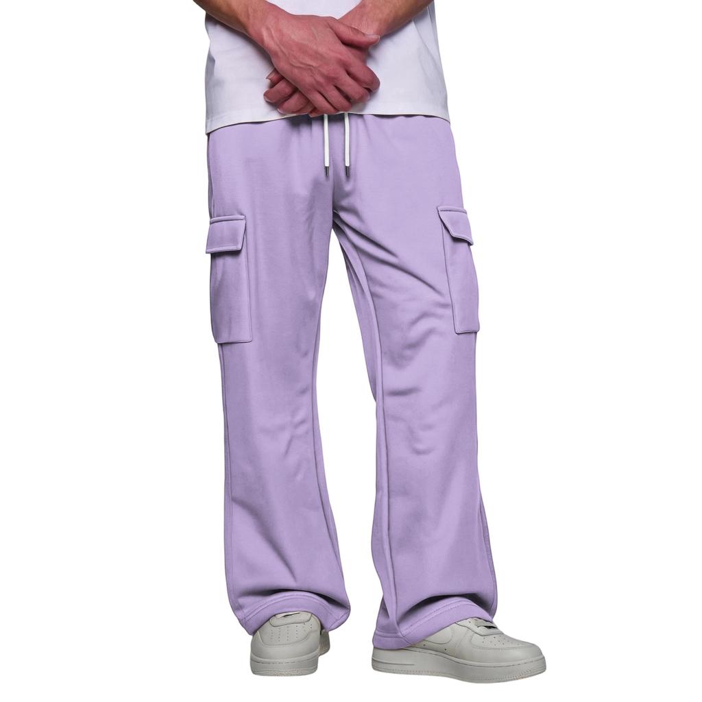 Men's Cargo Pants with Four Pockets Elastic Waist and for Casual Everyday Wear