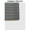Men's Retro Striped Knit Polo Shirt