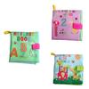 Baby 3D Stoffbuch Früherziehungsspielzeug mit Knisterpapier Geometrisches Design zur kognitiven Entwicklung