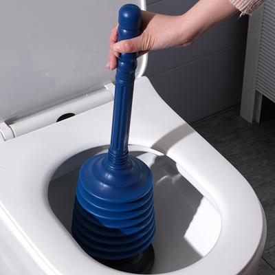 Toilet Plunger High Pressure Thrust Strong Suction Cup Multi-layers Long Handle Manual Bathroom Toilet Dredger Clog Remover Home Supplies