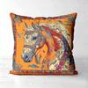 Colorful Horse Patterned Cushions for Home Decor Polyester Pillowcase,sofa Decorative Cushion Cov Headboard Pillow