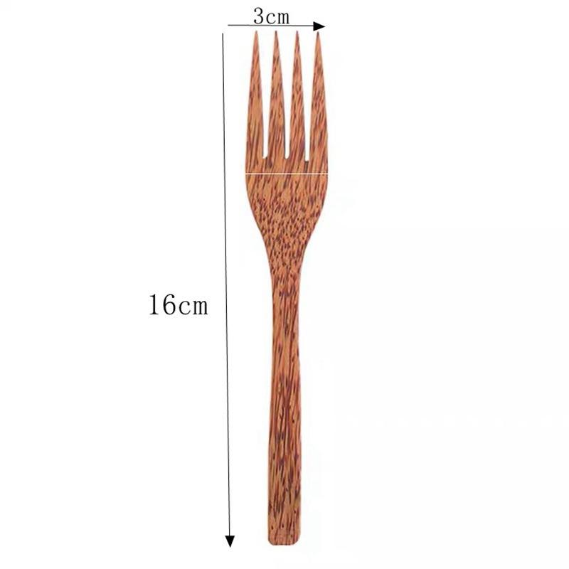 1PC Natural Coconut Bowl Wooden Handmade Coconut Bowls for Eating Tableware Fork Spoon for Dessert Fruit Salad Mixing Rice