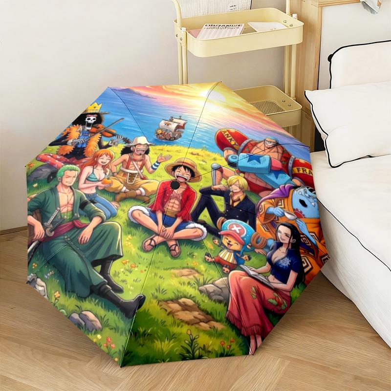 Cute Monkey D. Luffy from the Japanese manga ONE PIECE umbrella is suitable for all seasons, including home travel and outdoor activities Y17