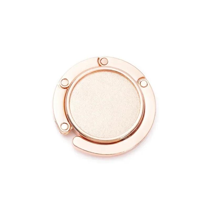 

Модный держатель для сумки, вешалка для сумки, складной держатель с крючком, портативная стойка для ключей, настольный крючок, фурнитура для путешествий, уличная вешалка для хранения розового золота