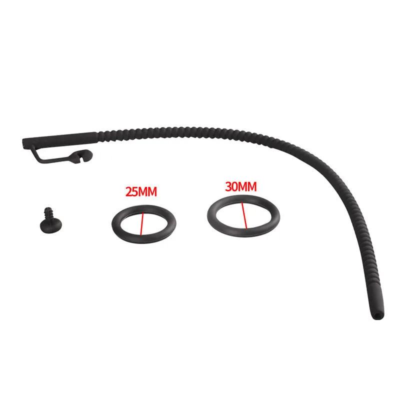 Soft Silicone Urethral Catheter Urethra Dilator Hollow Urethral Plug Probe Tube Threaded Extended Horse Eye Masturbator for Men