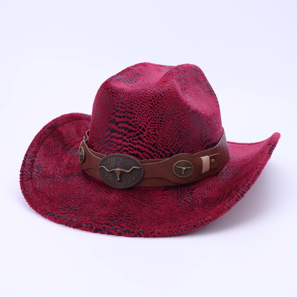 Amazon Cross-Border Western Denim Hat Men'S And Women'S European And American Ethnic Style Jazz Hat Fashion Outdoor Beach Top Hat