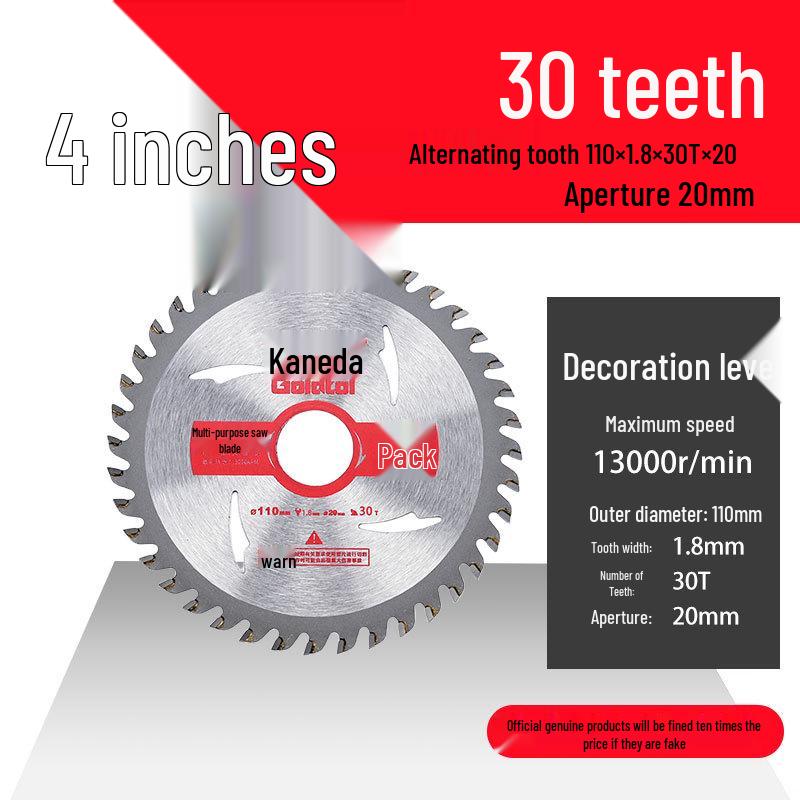 Jindian 4" & 10" Woodworking Saw Blades for Handheld Circular Saws & Angle Grinders