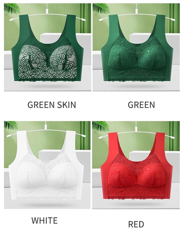 Spitze Übergröße Push-Up Schlaf-BH - Ohne Bügel, Dünner & Sexy Westenstil