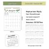 2027 Creative English Wall Calendar: Plan, Check-in, Memo & Customizable