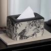 Luxury Multifunctional Tissue Boxes Living Room Tissue Boxes Storage Paper Box Leather Paper Box House Accessories Interior Home
