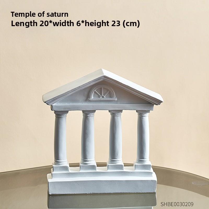 

European Roman Architecture Decor Miniature Model for Living Room TV Cabinet Study Office Sculpture