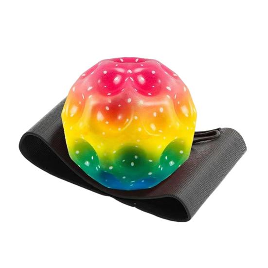 Hračka Rebound Wrist Ball s poutkem na zápěstí a elastickou šňůrkou Design pro snadné uchopení Míč pro návrat zápěstí Barevné míčky s hvězdnou oblohou pro všechny věkové kategorie