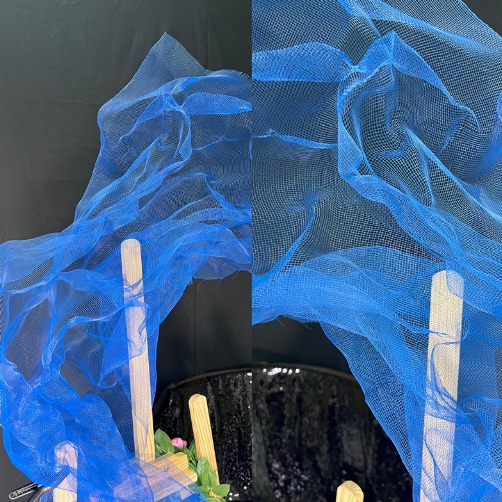 Cloud Fog Mesh Hard Mesh Cloth Pleated Shape Shapeable Wire Fashion Bright Organza Fabric