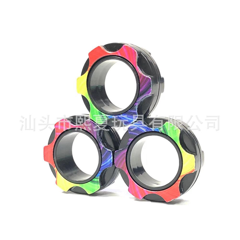 Armeegrün Graffiti Magnetring Armband & Finger Spinner