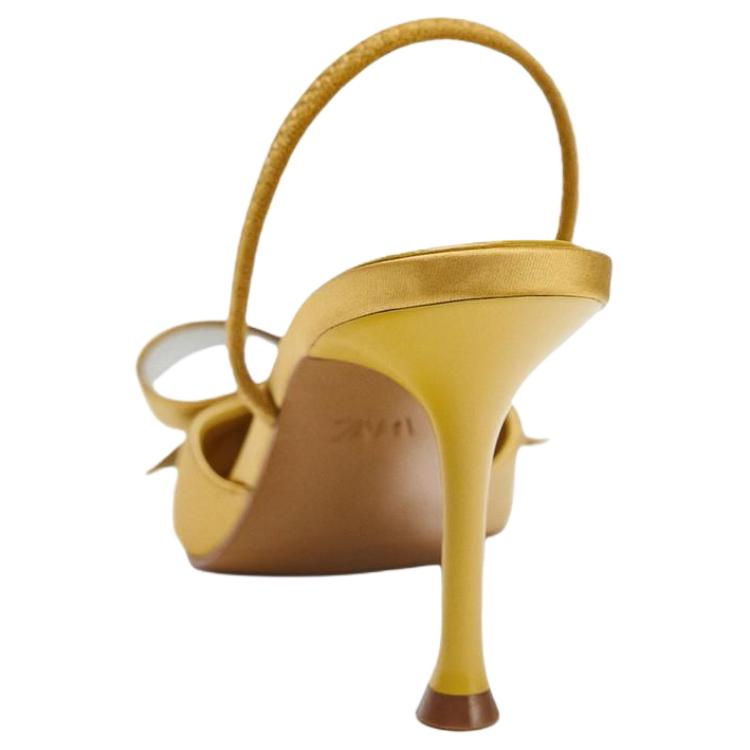 Zara Fashion Trend Stiletto High Heels 8.5Cm Women Heels Yellow 2208610305