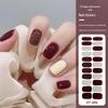 22-Finger Cross-Border Color Block Nail Stickers - No-Bake Gel Full Cover