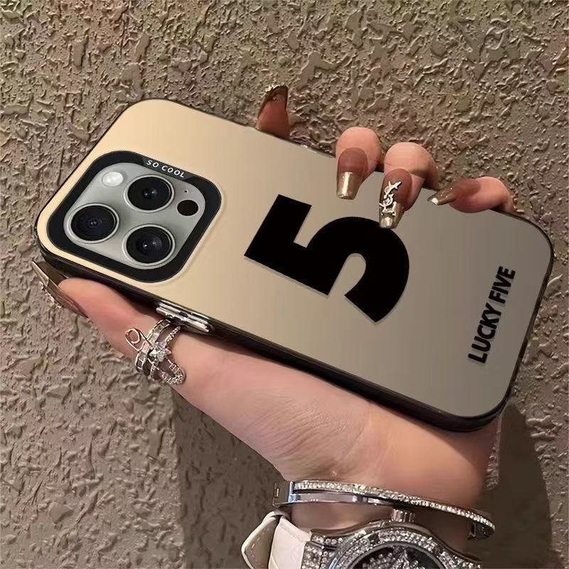 New Lucky Number for Iphone16 Mobile Phone Case Apple 15promax/14/11/13 Pro12 Europe and America
