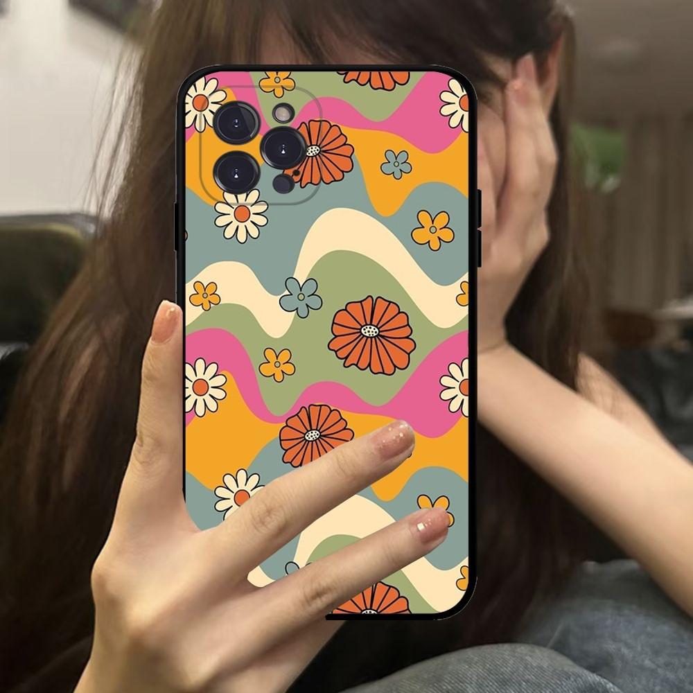 Daisy Flowers Phone Case For IPhone 16 15 14 11 12 13 Mini Pro XS Max Cover 6 7 8 Plus X Funda Shell