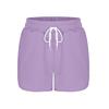 Women's Sports Shorts Casual Loose Solid Color Elastic Waist Shorts