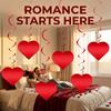 Romantic Valentine's Day Love Pulling Decorations Party Supplies Love Flower Hanging Curtain DIY Wedding