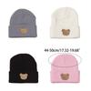 Knitted Hat Cartoon Embroidery Baby Bonnet Caps Hat Winter Warm Hat Beanie Caps for Baby Toddler Children Breathable Hat