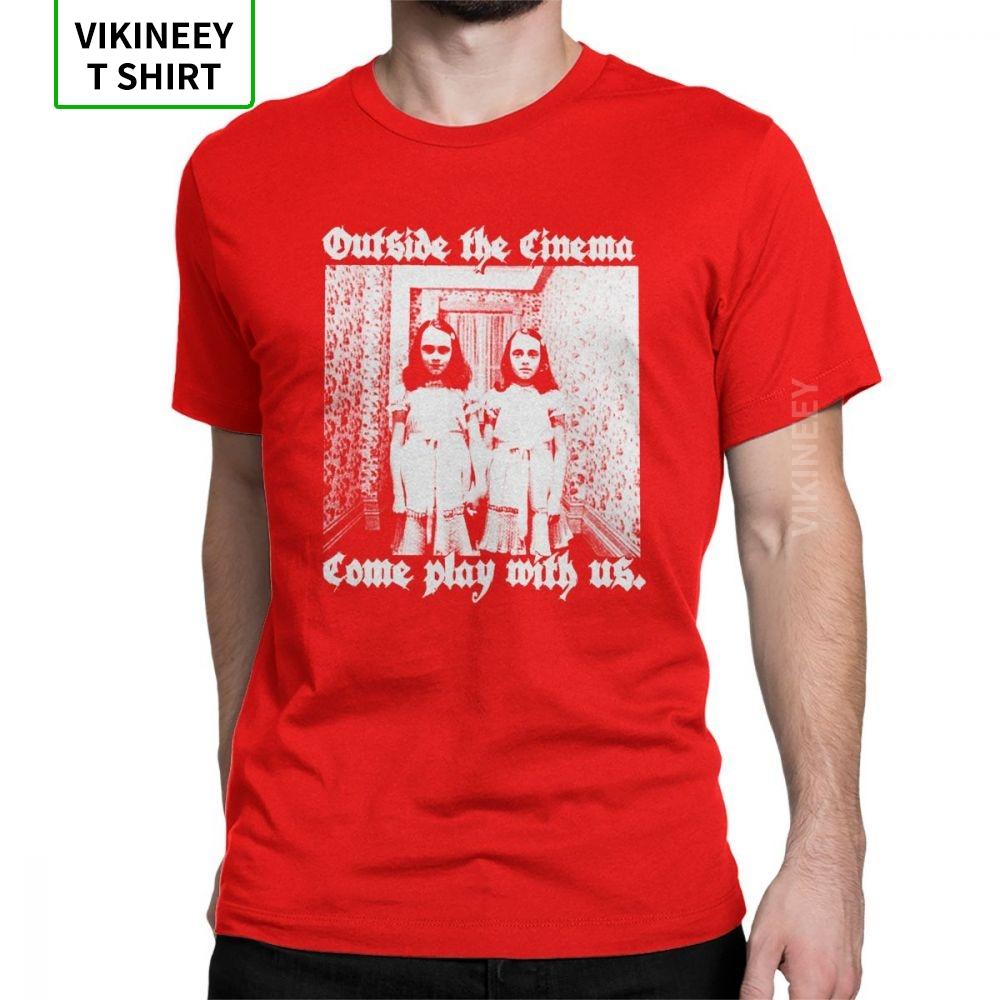 OTC Shinning Horror T Shirt Unisex Cotton Vintage T-Shirt Redrum Movie Grady Twins Scary Creepy Halloween Tee Short Sleeve Clothes