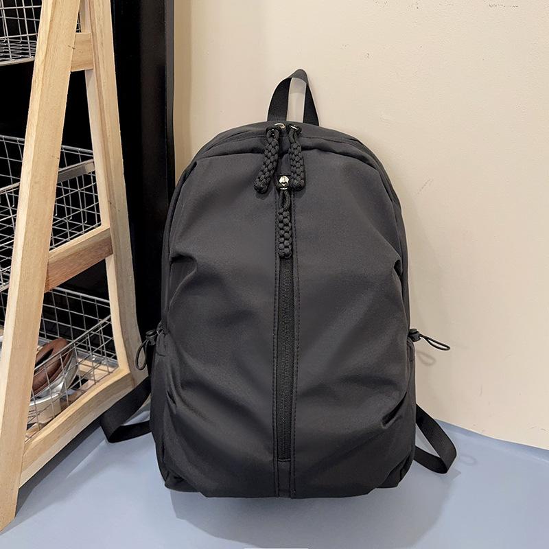 Schoolbag Travel Bag Ins College Student Simple Backpack Korean Version Versatile Large Capacity Junior High School Casual Backpack Nylon Schoolbag