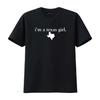 Texas Girl T Shirt I Love State Home Vintage Washed Stylish Casual Slightly Top For Everyday Wear Versatile Breathable Soft