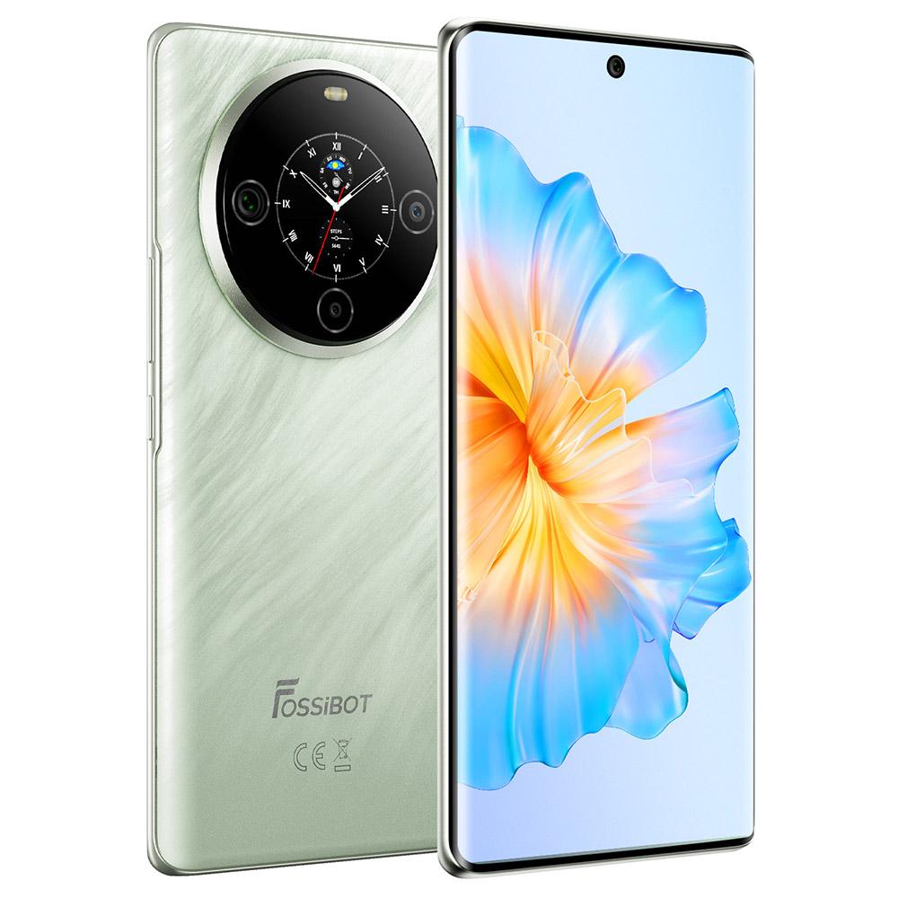 FOSSiBOT Smartphone S3 Pro 4G, Ecran AMOLED Curbat de 6,67", Ecran Spate de 1,09"