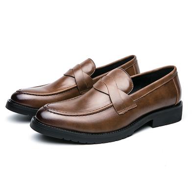 Britische Business-Gesellschaftsschuhe Herren Hochwertige Brogue Lederschuhe Herren Formelles Leder für Herren Bequeme Freizeitliche Büro-Slipper Herren