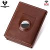 Humerpaul Genuine Leather Men Wallet Rfid Slim Card Holder with Anti-lost Pocket