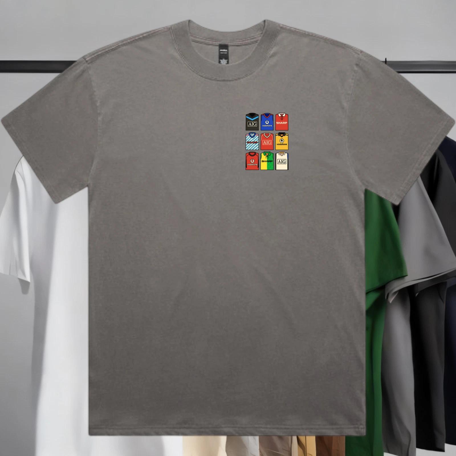 Manchester United FC T-Shirt Old Shirts Style Logo Shirt S