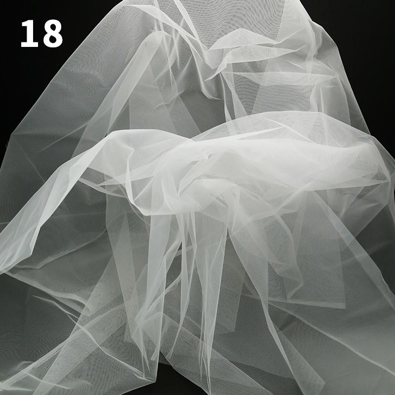 100x160cm Hard Tulle Mesh Fabric for DIY Wedding Dress Skirt Yarn Cloth Decoration Fabric by Per Meter Polyester Stiff Mesh New