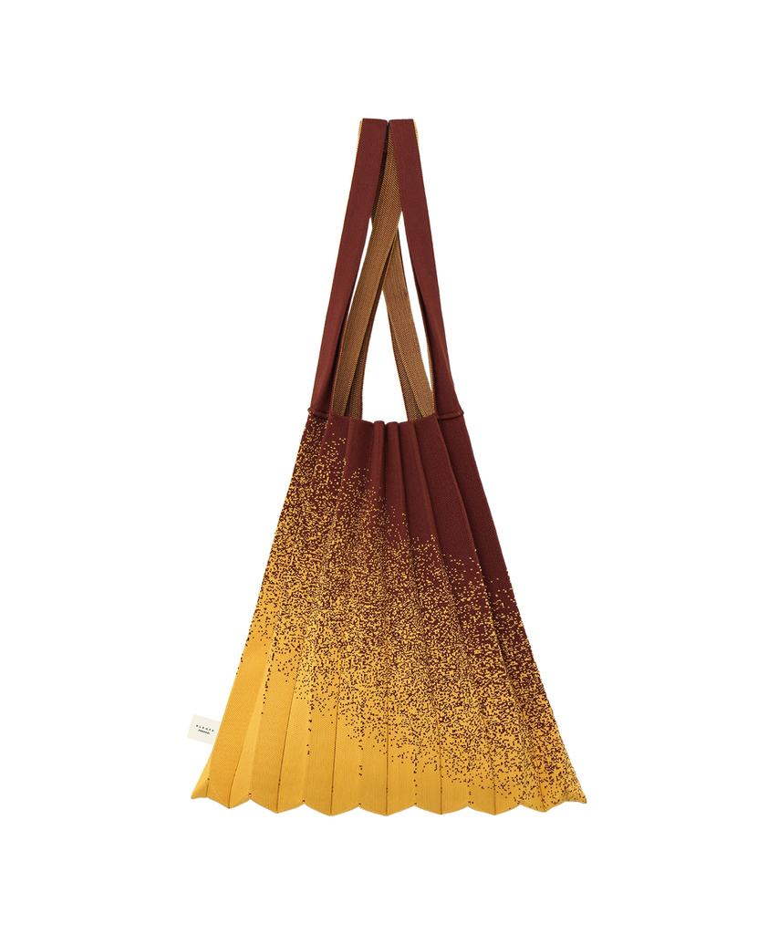 Pleatsmama Shoulder Bag Yellow Brown