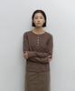 ANOTHER OFFICE WOMEN W. Waffle Henley Shirt (Mild Brown)