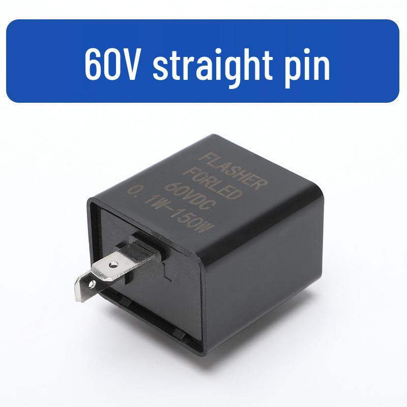 Motorcycle 12V/24V-72V Two-Pin Electric Vehicle Turn Signal Relay.