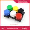 Tactile 12x12mm Round Micro Push Button Switch, DIP 4-Pin Vertical.