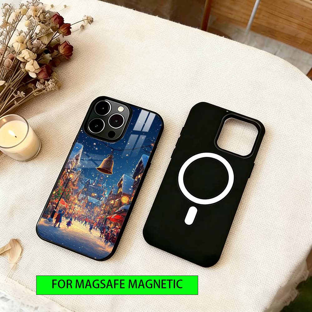 Christmas Carnival Phone Case For iPhone17,16,15,14,13,12,11 Plus,Pro Magnetic For Magsafe Wireless Charging