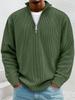 Autumn 2025 Men's Corduroy Stand Collar Zipper Pullover Hoodie
