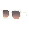 8413BD Front Rhinestone Decor Injection Molded Square Sunglasses Women Sunglasses White 0HC8413BD5853G9