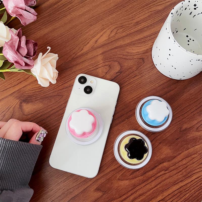 Magnetic Mobile Phone Airbag Holder Magnetic Suction Cream Wind Niche Jelly Magsafe Retractable Ring Buckle Portable
