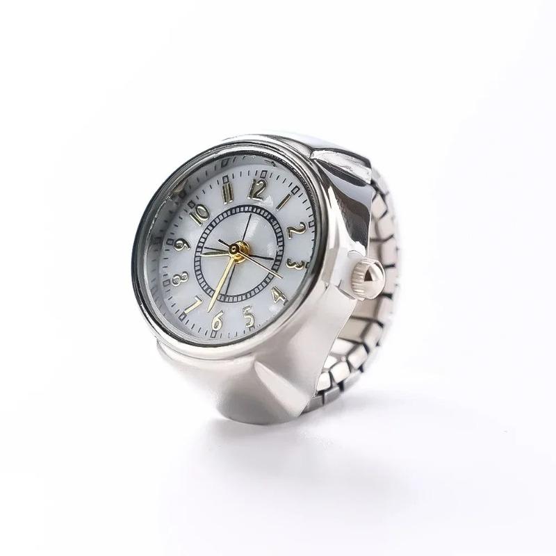 2026 Neue Retro Modische Punk Uhr Ring Vielseitiger Nischen Paar Finger Uhr Mini Uhr Niedliche und Kreative Elektronische Uhr