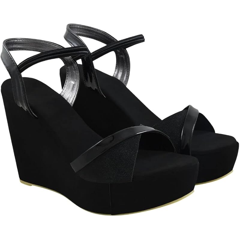 Shoetopia Women's Platform Heel Sandal (5 Uk)